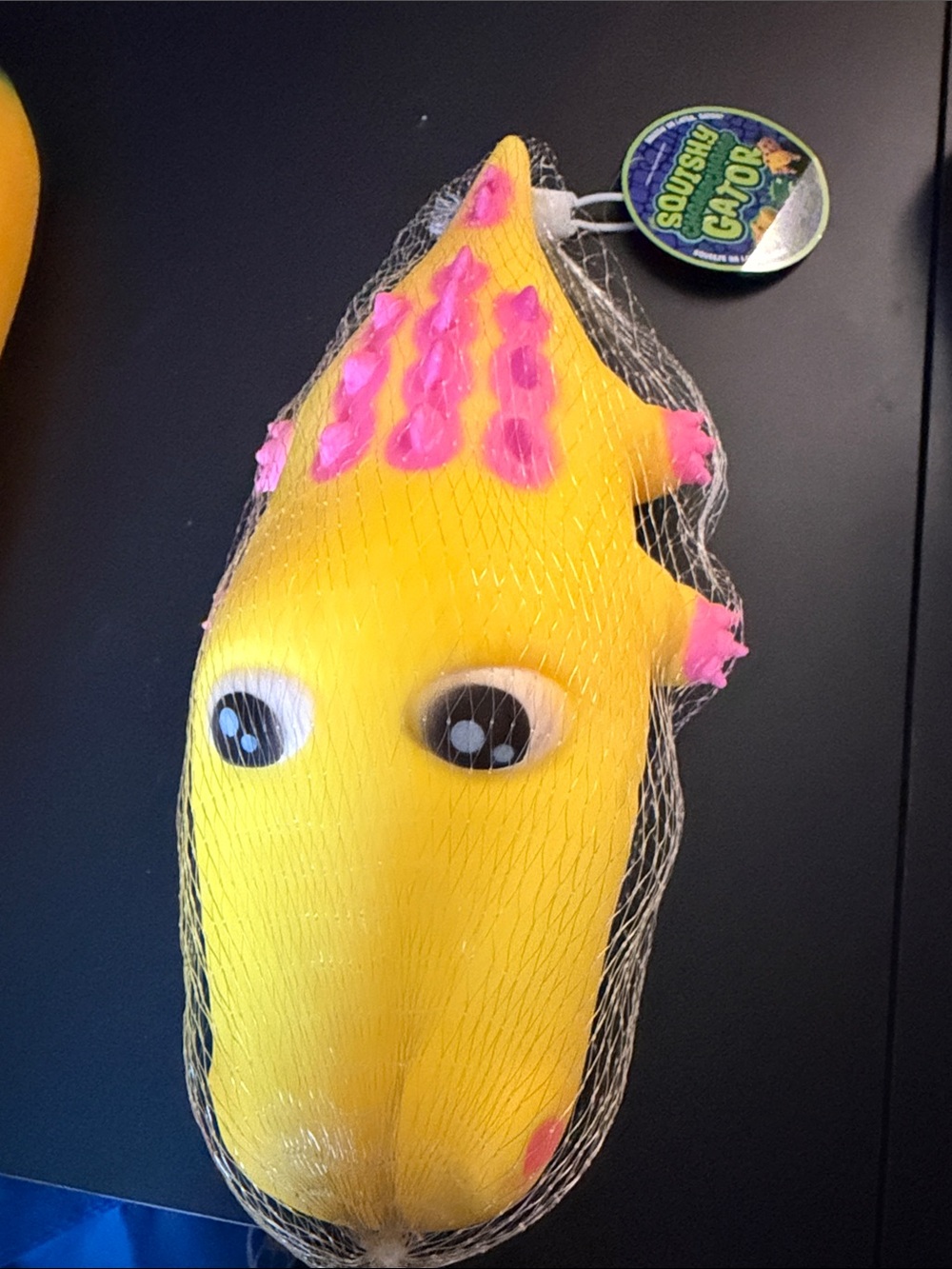 Squishy Gator yellow and pink